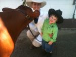 Tom Spies with Jade and Pinnacle Pocket Edith, Cairns show 2011 - 