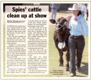 Spies' cattle clean up at the show - 
