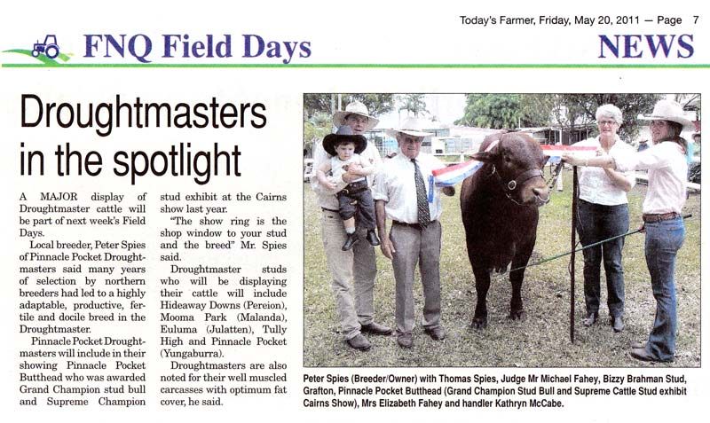 Droughmasters in the spotlight
