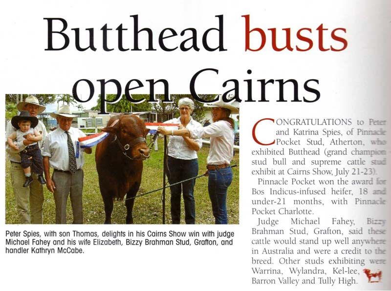 Butthead busts open Cairns